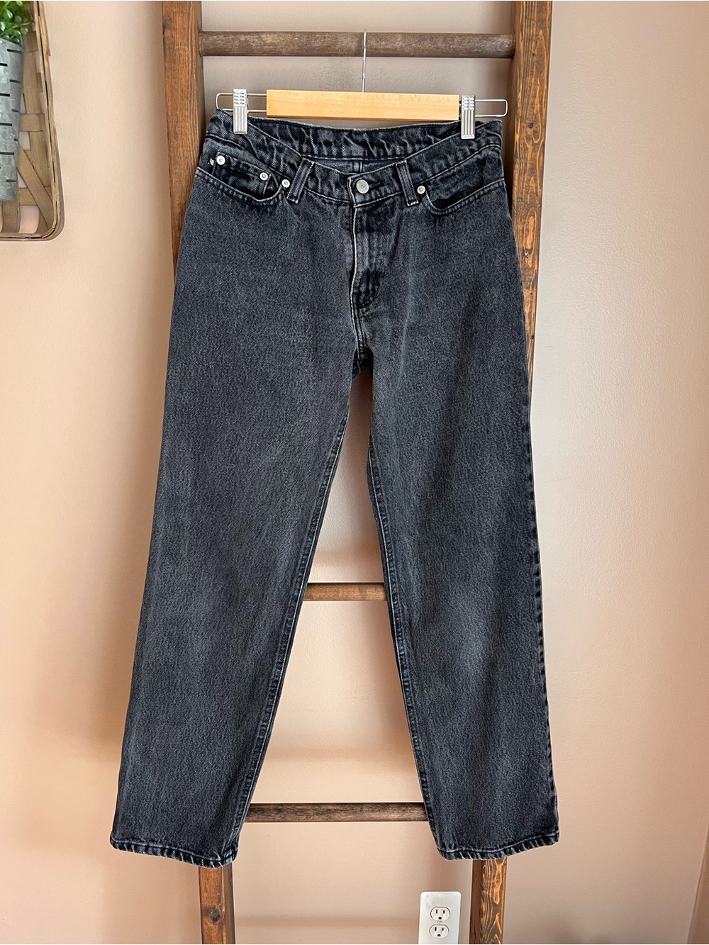 Polo Jeans Co Black Wash Straight-Leg Jeans